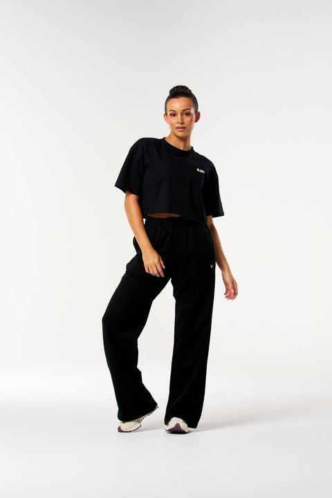 Bullshake Bloom Crop Top - Black