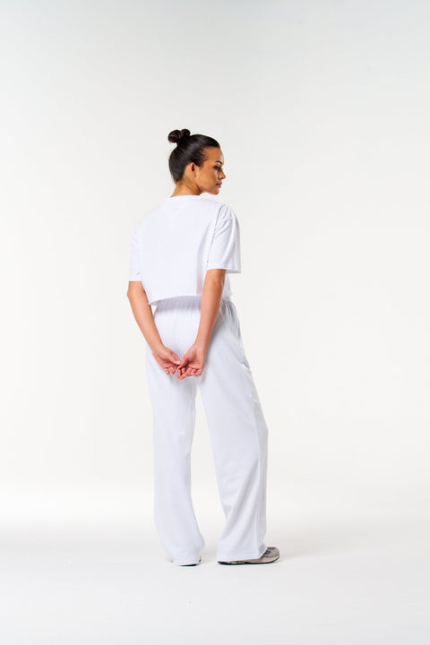 Bullshake Bloom Crop Top - White