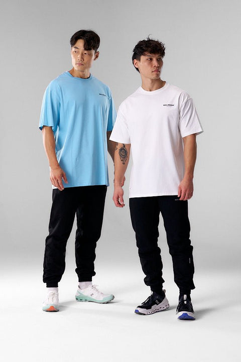 Bullshake Oversized Sports Tee - Sky Blue