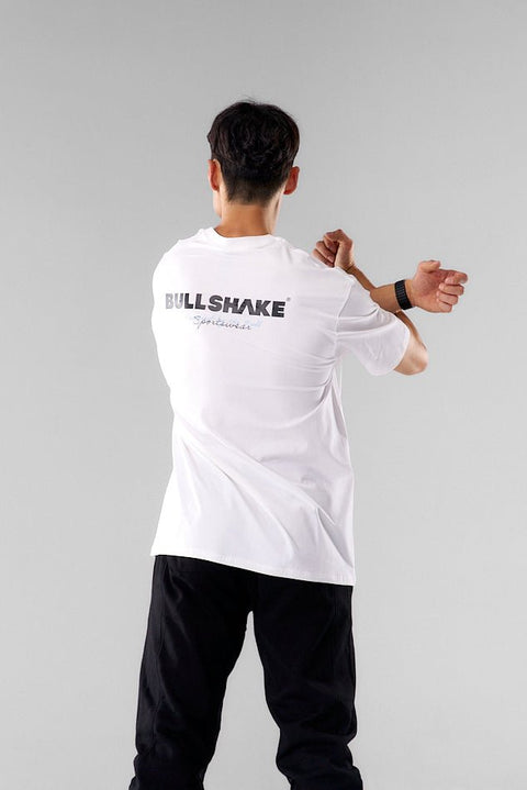 Bullshake Oversized Sports Tee - White