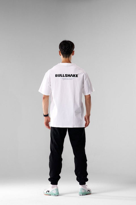 Bullshake Oversized Sports Tee - White