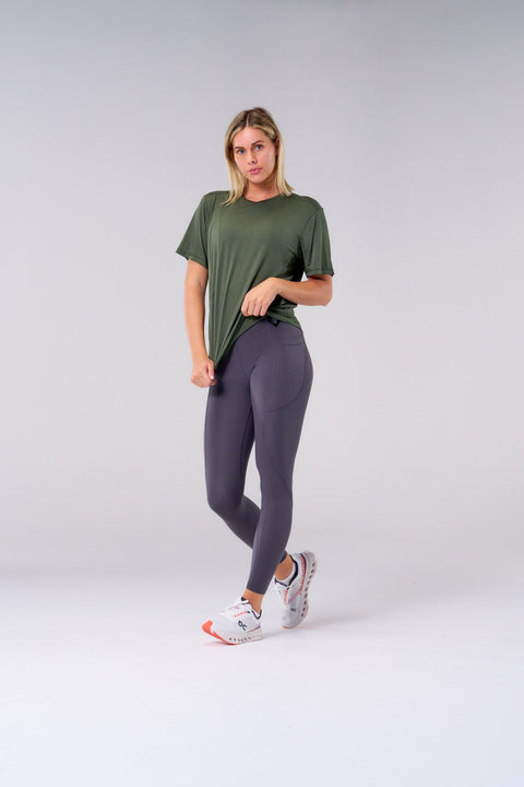 Bullshake Club Bamboo Tee - Olive