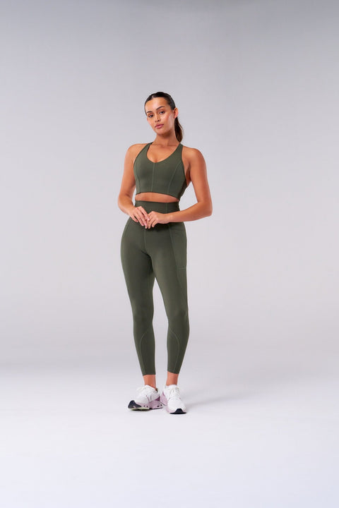 Bullshake Performance Flex Bra - Olive
