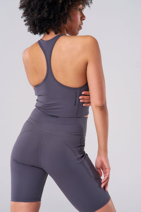 Bullshake Performance Flex Longline Bra - Gray