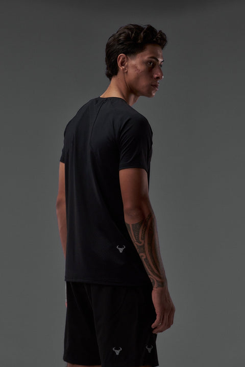 Bullshake Performance Flex Mesh Top - Black