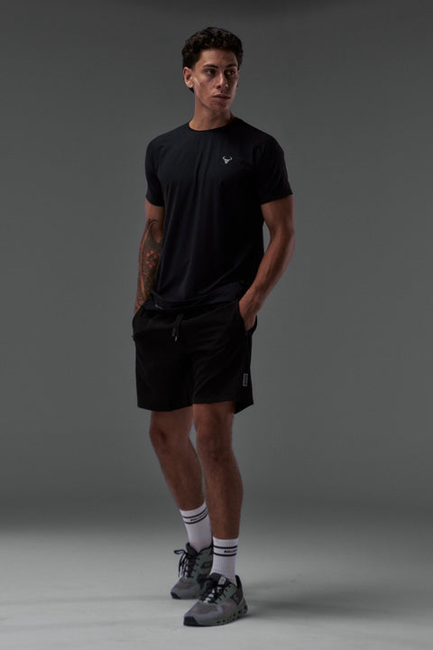 Bullshake Performance Flex Mesh Top - Black