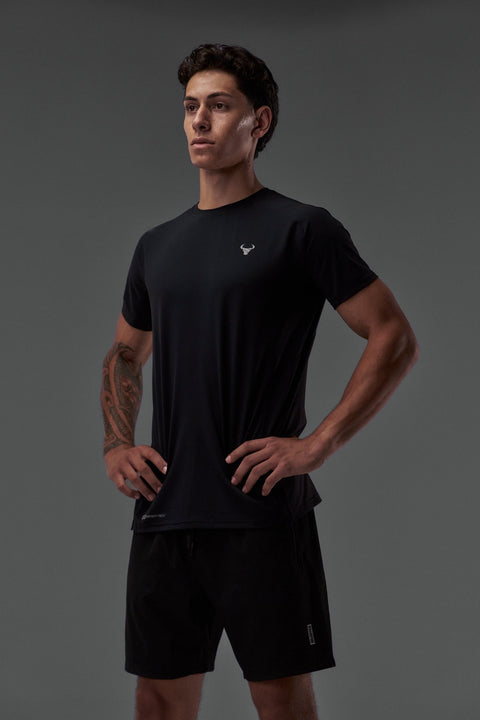 Bullshake Performance Flex Mesh Top - Black
