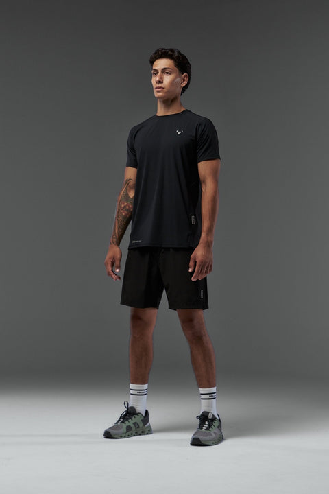 Bullshake Performance Flex Mesh Top - Black