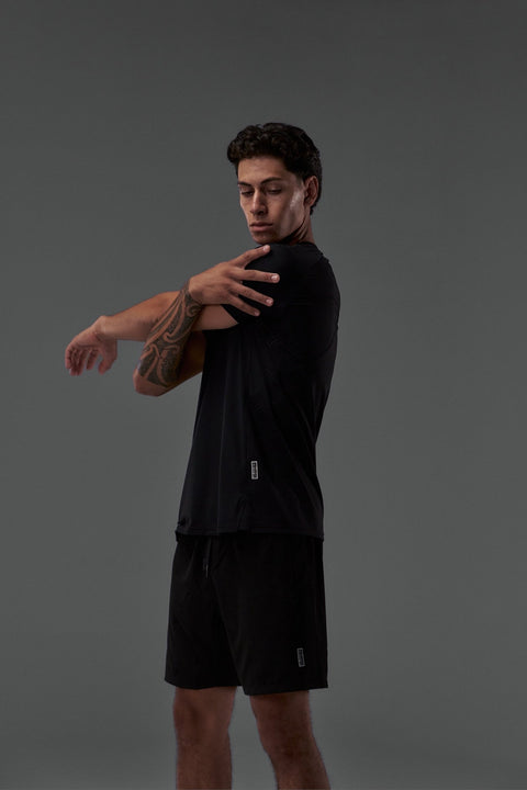 Bullshake Performance Flex Mesh Top - Black