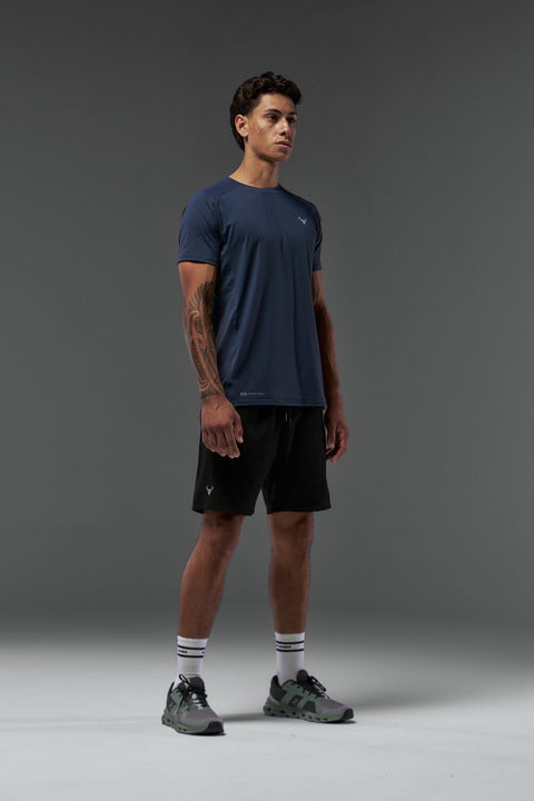 Bullshake Performance Flex Mesh Top - Medieval Blue