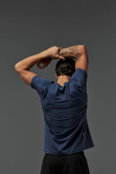 Bullshake Performance Flex Mesh Top - Medieval Blue