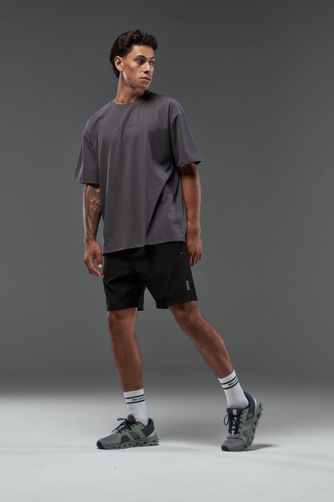 Bullshake Performance Flex Oversized Top - Gray