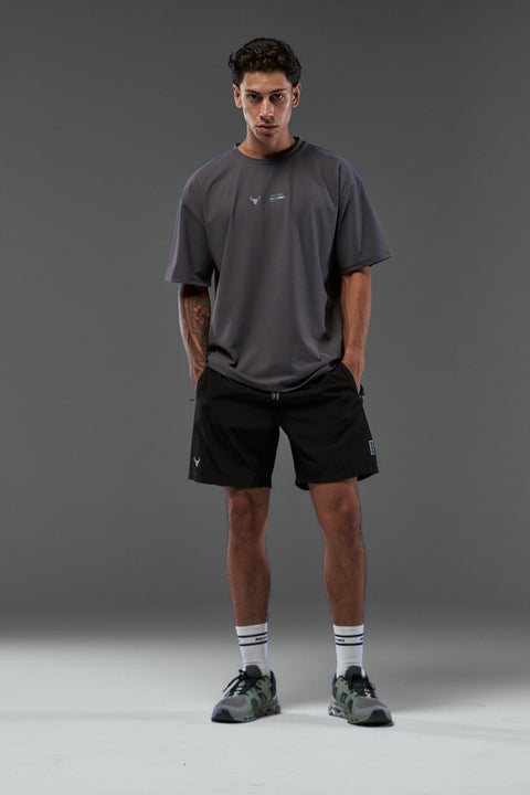 Bullshake Performance Flex Oversized Top - Gray