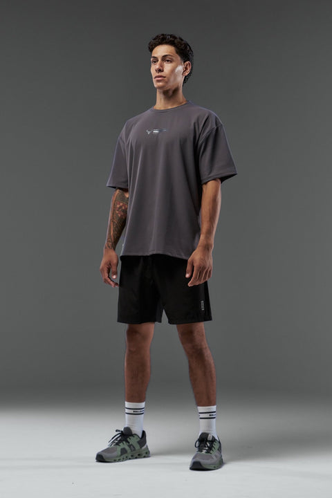 Bullshake Performance Flex Oversized Top - Gray