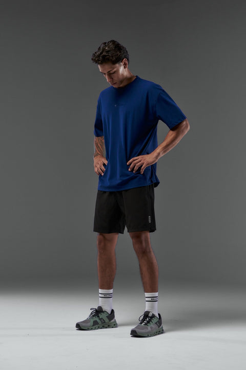 Bullshake Performance Flex Oversized Top - Medieval Blue