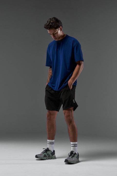 Bullshake Performance Flex Oversized Top - Medieval Blue