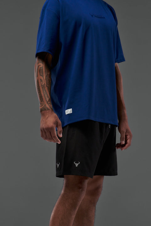 Bullshake Performance Flex Oversized Top - Medieval Blue