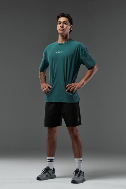 Bullshake Performance Flex Oversized Top - Teal