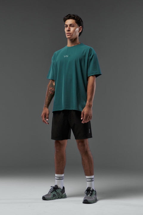 Bullshake Performance Flex Oversized Top - Teal