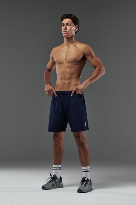 Bullshake Performance Flex Short - Medieval Blue