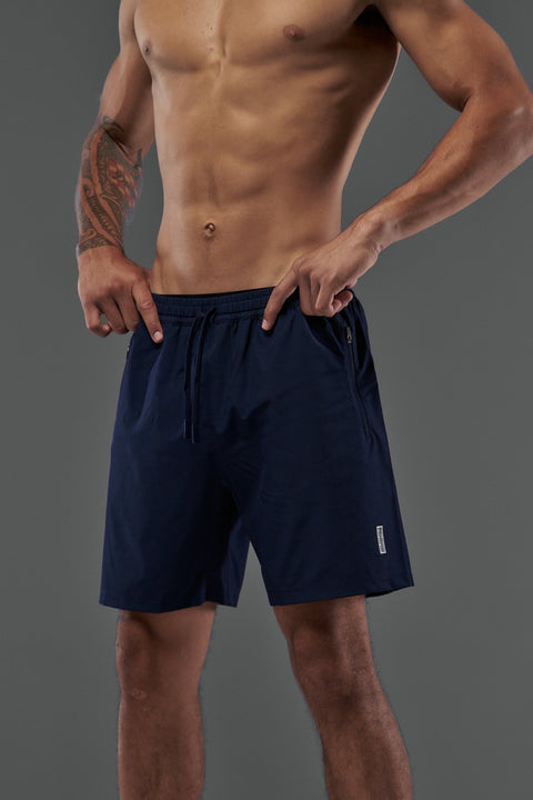 Bullshake Performance Flex Short - Medieval Blue