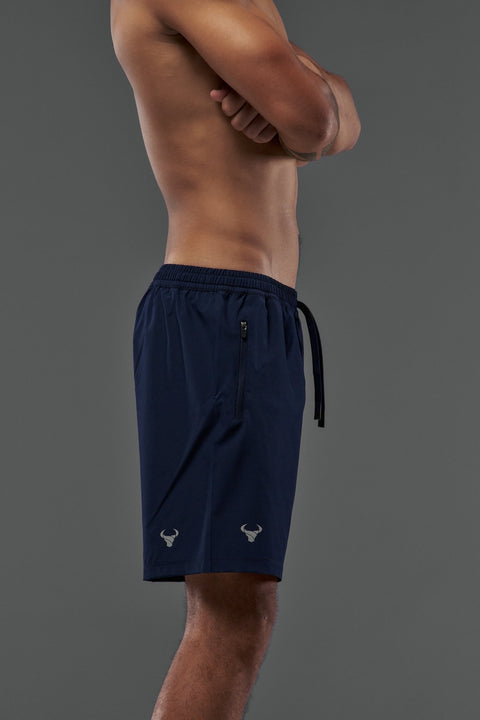 Bullshake Performance Flex Short - Medieval Blue