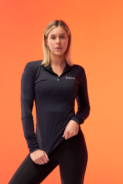 Bullshake Performance Flex Track Jacket - Black