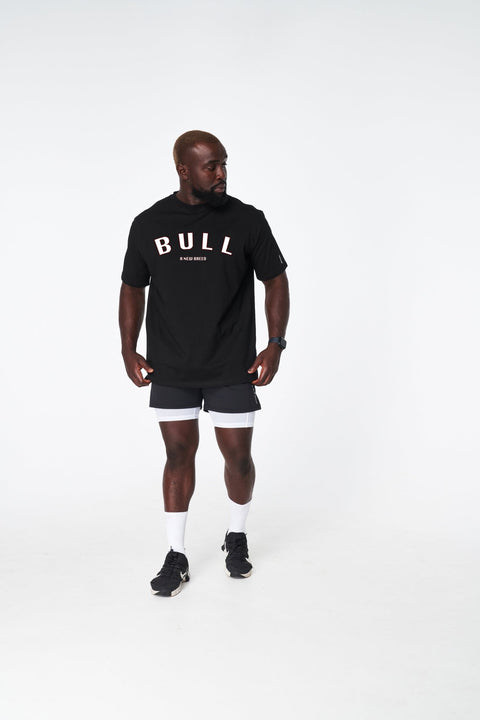 Bullshake Toro Drop Oversized Tee - Stone Black