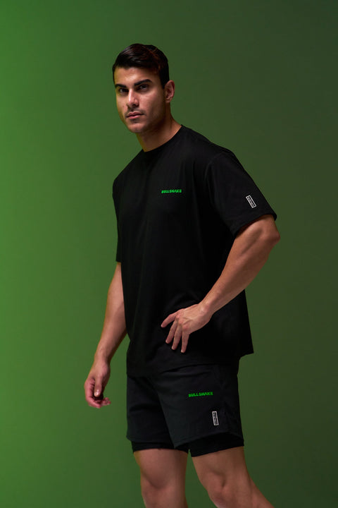 Bullshake Ultralight Active Oversized Tee - Black