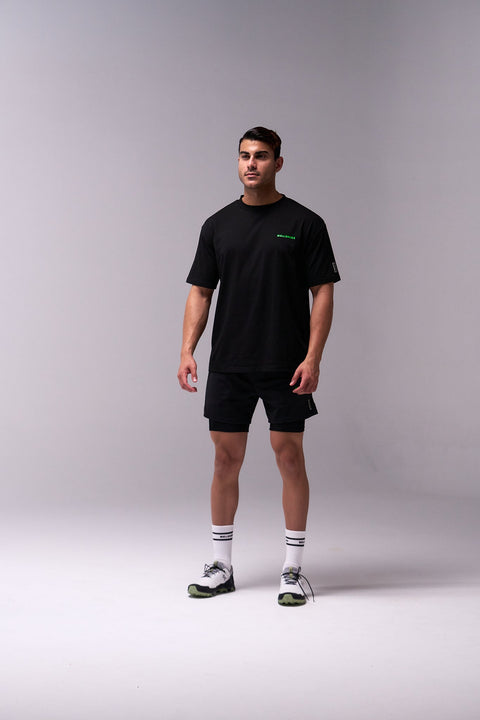 Bullshake Ultralight Active Oversized Tee - Black