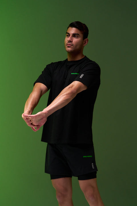 Bullshake Ultralight Active Oversized Tee - Black