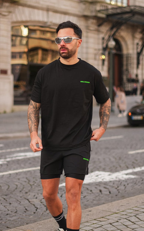 Bullshake Ultralight Active Oversized Tee - Black
