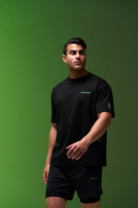 Bullshake Ultralight Active Oversized Tee - Black