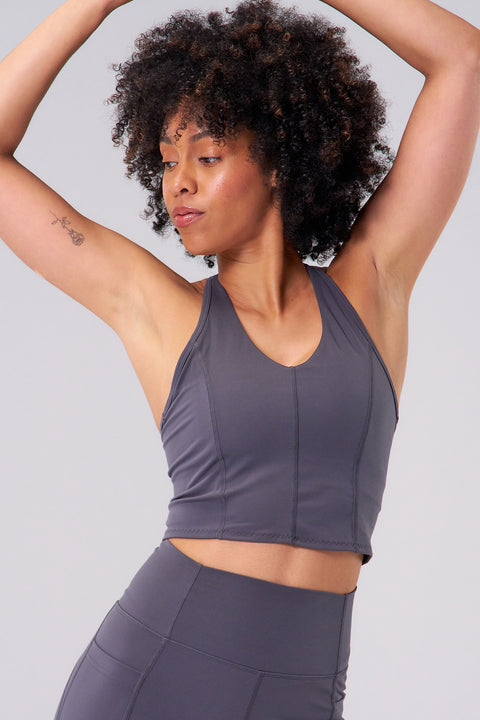 Performance Flex Longline Bra - Gray