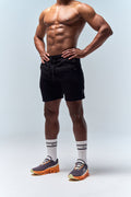 BULLSHAKE - Bullshake 247 Essentials Cotton Short - Stone Black - BULLSHAKE - TRAINING SHORTS