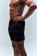 BULLSHAKE - Bullshake 247 Essentials Cotton Short - Stone Black - BULLSHAKE - TRAINING SHORTS