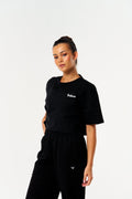 BULLSHAKE - Bullshake Bloom Crop Top - Black - BULLSHAKE - TRAINING TEE