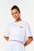 BULLSHAKE - Bullshake Bloom Crop Top - White - BULLSHAKE - TRAINING TEE