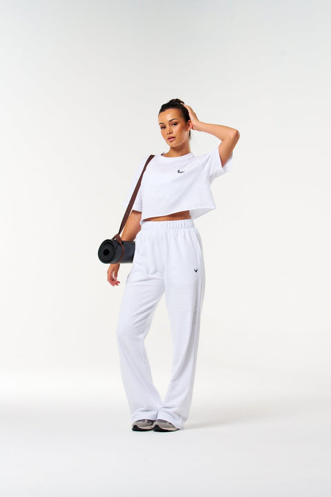 BULLSHAKE - Bullshake Bloom Crop Top - White - BULLSHAKE - TRAINING TEE