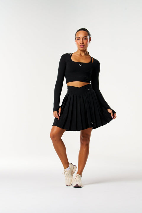 BULLSHAKE - Bullshake Glide Sports Street Skirt - Black - BULLSHAKE - SKIRT