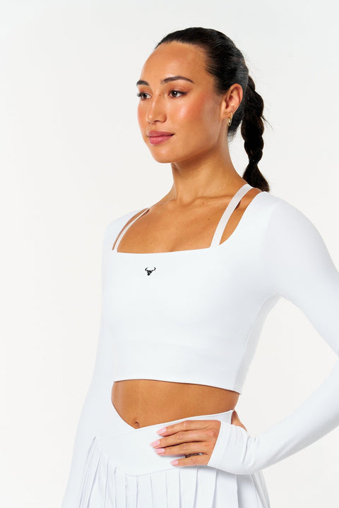 BULLSHAKE - Bullshake Halo Long Sleeve Top - White - BULLSHAKE - TRAINING TOP
