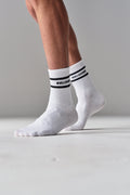 BULLSHAKE - Crew Throwback Sock - White - BULLSHAKE - SOCKS