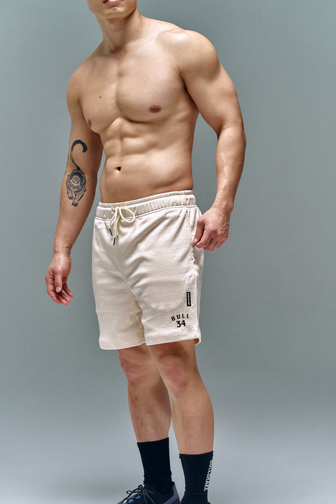 BULLSHAKE - Lightweight Mesh Shorts - Vanilla - BULLSHAKE - TRAINING SHORTS