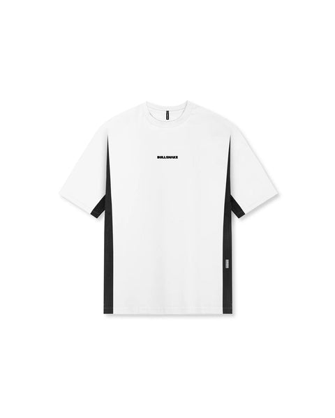 BULLSHAKE - Mesh Panel Oversized Training Tee - White - BULLSHAKE - OVERSIZED TEE