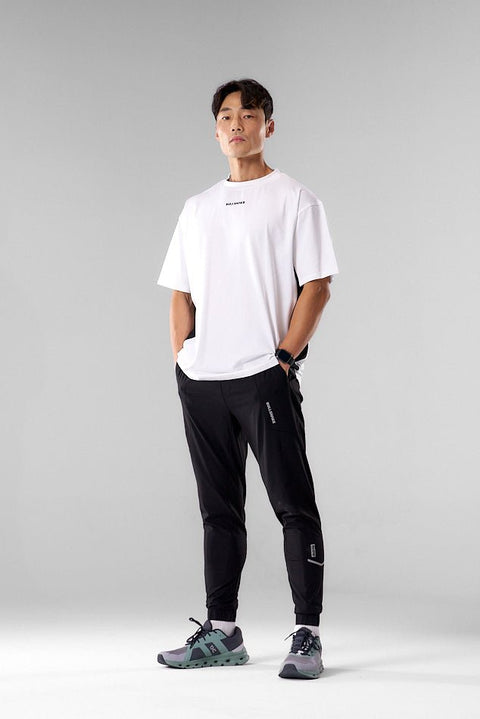 BULLSHAKE - Mesh Panel Oversized Training Tee - White - BULLSHAKE - OVERSIZED TEE