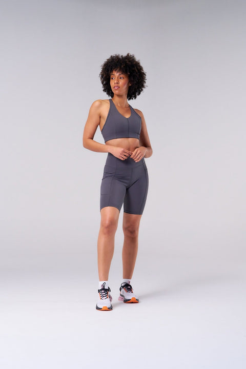 BULLSHAKE - Performance Flex Bra - Gray - BULLSHAKE - SPORTS BRA