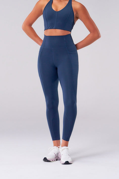 BULLSHAKE - Performance Flex Legging 8/8 - Navy - BULLSHAKE - LEGGINGS