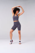 BULLSHAKE - Performance Flex Longline Bra - Gray - BULLSHAKE - SPORTS BRA