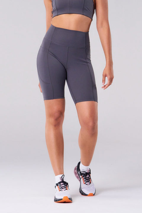 BULLSHAKE - Performance Flex Shorts - Gray - BULLSHAKE - LEGGINGS