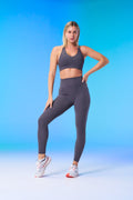 BULLSHAKE - Performance Flex Tights 8/8 - Gray - BULLSHAKE - LEGGINGS